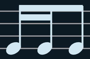 2 Sixteenth Notes 1 Eighth Note
